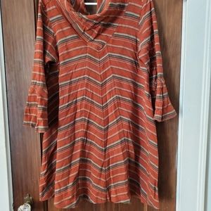 Casual cowl neck dress